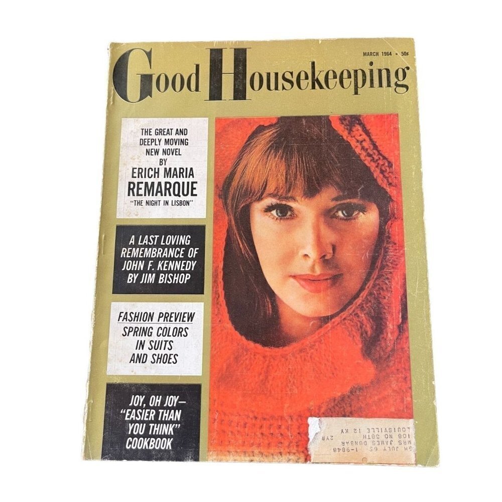 Good Housekeeping Magazine March 1964 Fashion, Food and Pop Culture